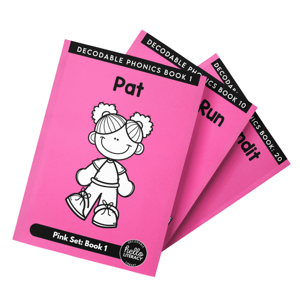 Hello Decodables Review: Pink Fiction Books Single Pack