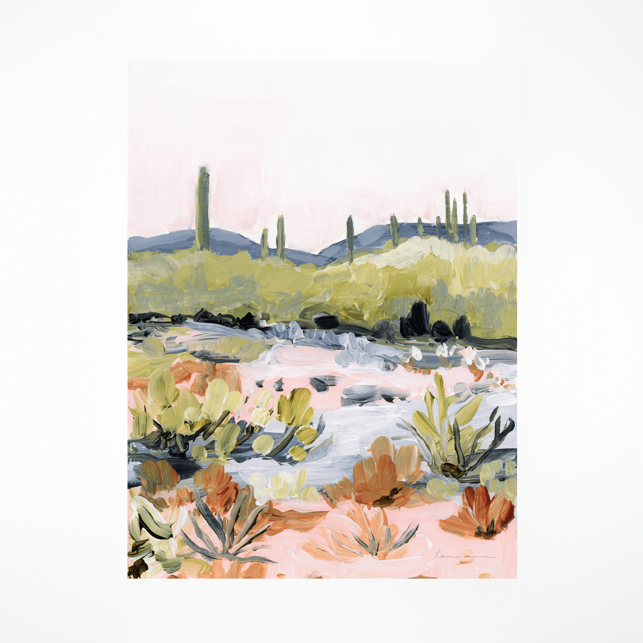 LaurieAnne Art "Bright Desert" Signed Art Print Review: Vivid Southwest Canvas Wall Art