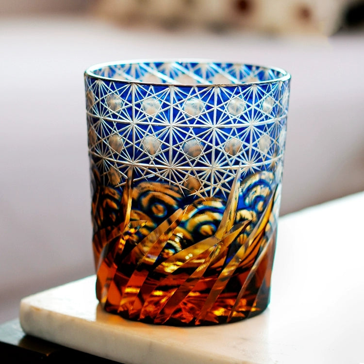 MASU Review: Edo Kiriko Handcrafted Blue Amber Whiskey Glass
