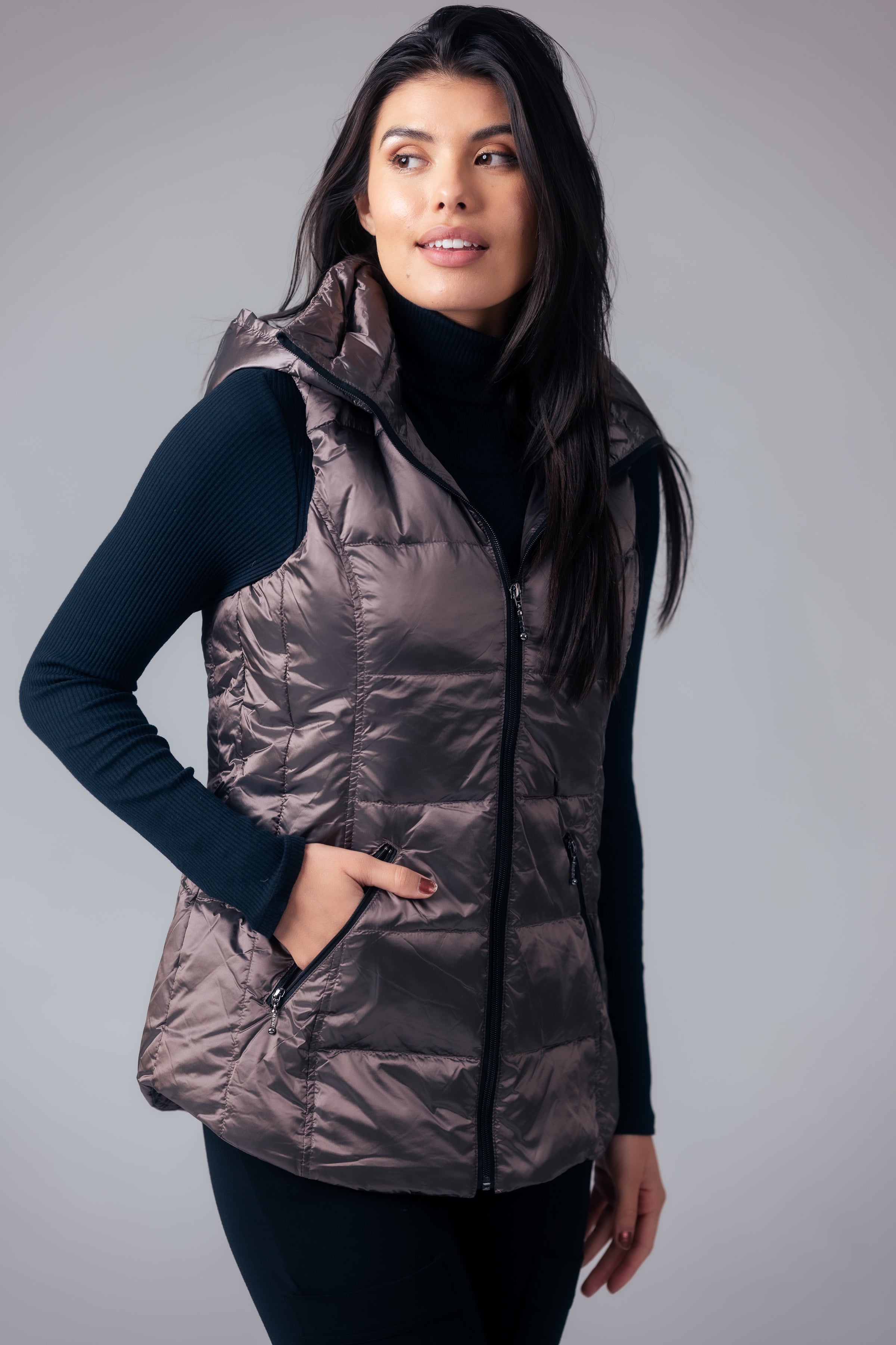 MyAnorak Short Metallic Down Vest Review: Packable, Weatherproof Layering