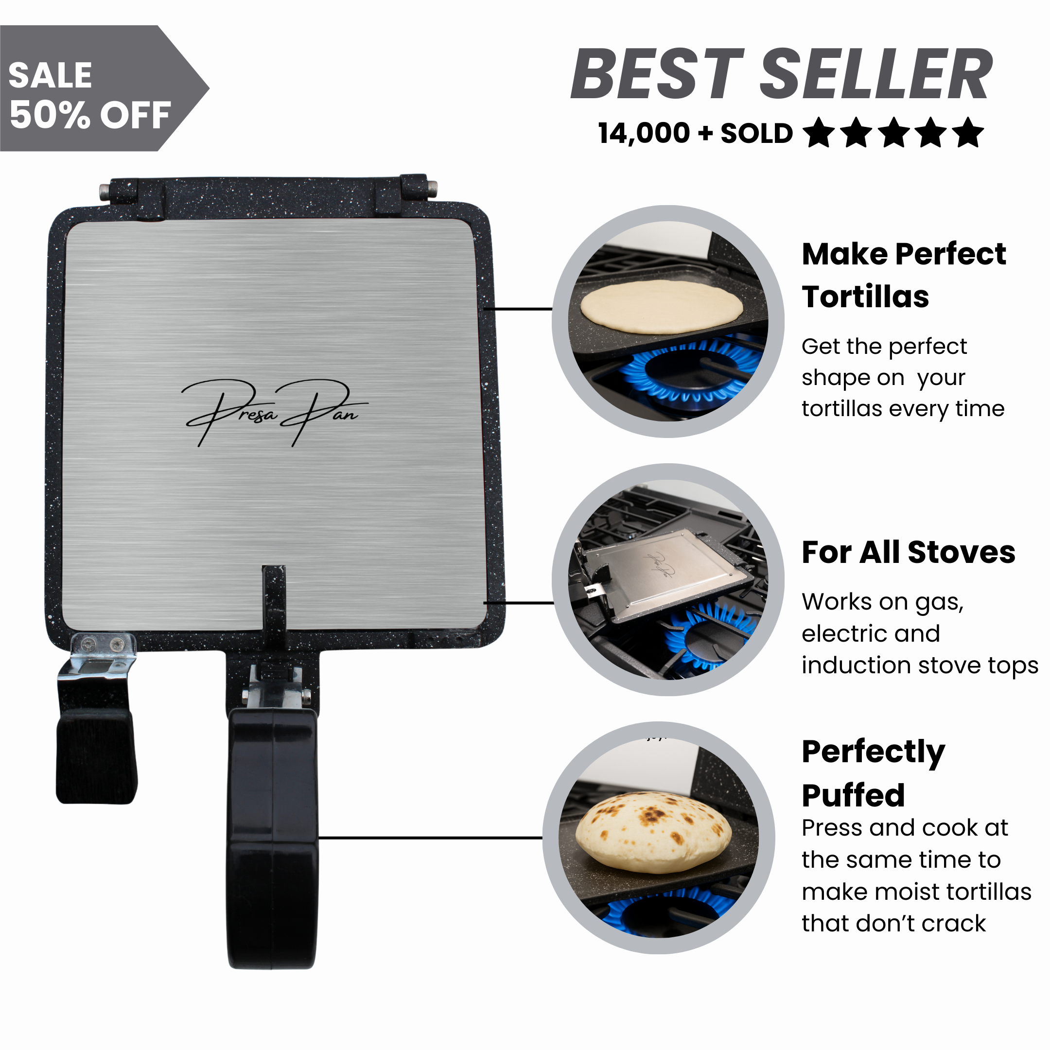 Presa Pan Review: DualHeat Tortilla Press & Cooking Pan