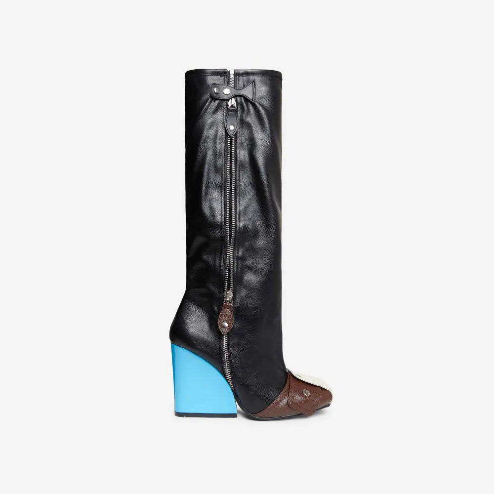 Shoe Time Review: Square Toe Wedge Heel Boots Senna