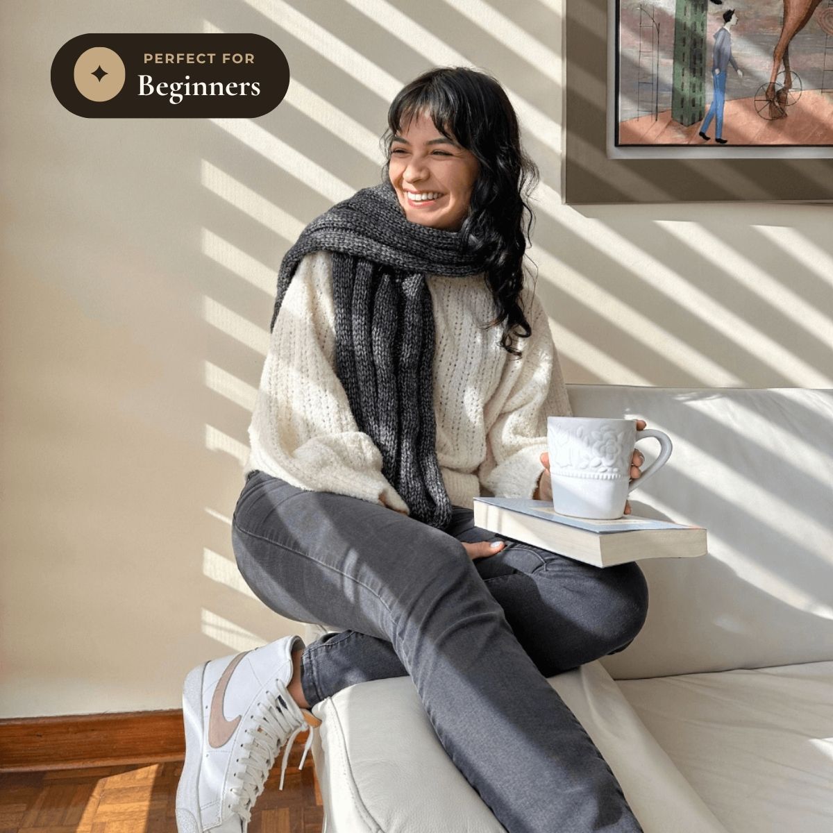 SierraYarn Review: The Journey Scarf Beginner Knitting Kit