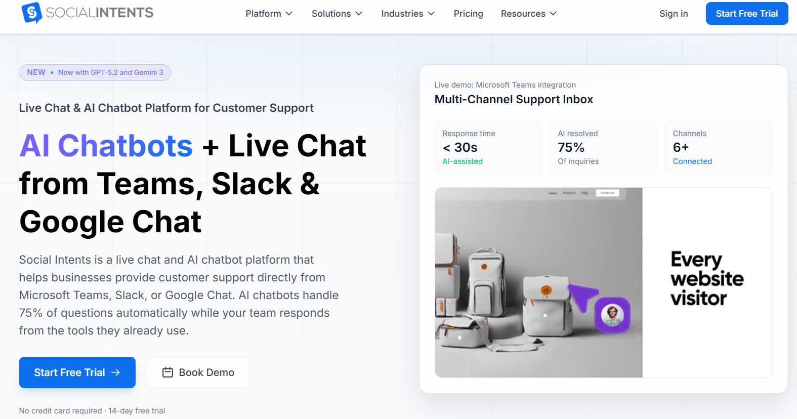 Social Intents Review (2026): The Best Live Chat & Microsoft Teams Integration Software + Exclusive Deal