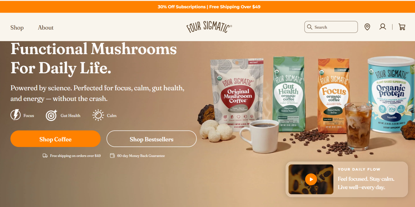 Four Sigmatic Gut Health Coffee Review 2026 – Functional Coffee For Digestion & Energy